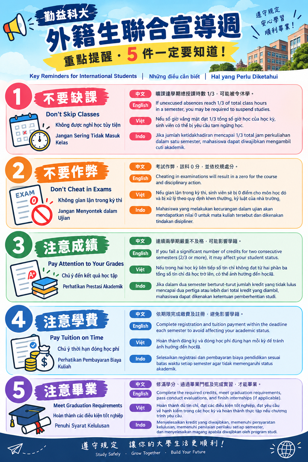 勤益學則多國語言重點整理版